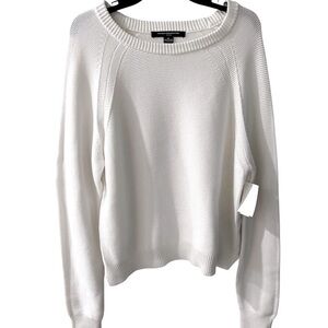 French Connection Off-White Crew Neck Sweater‎
